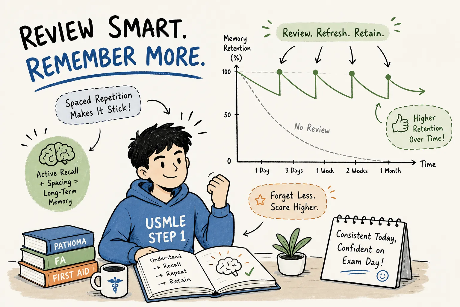 The Ultimate Spaced Repetition Guide for USMLE Step 1