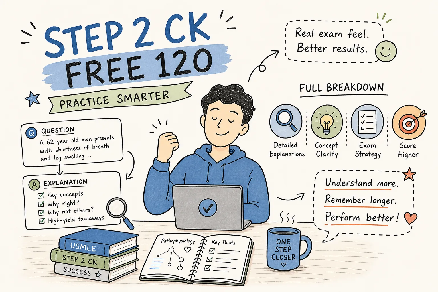 usmle step 2 ck explanations for free 120